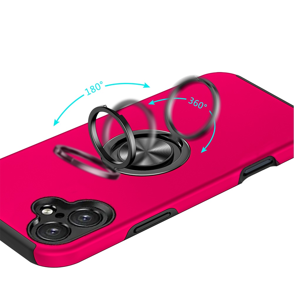 For Apple iPhone 16 Pro Hybrid Slim with Metal Invisible Ring Stand Case Cover - Picture 80 of 91
