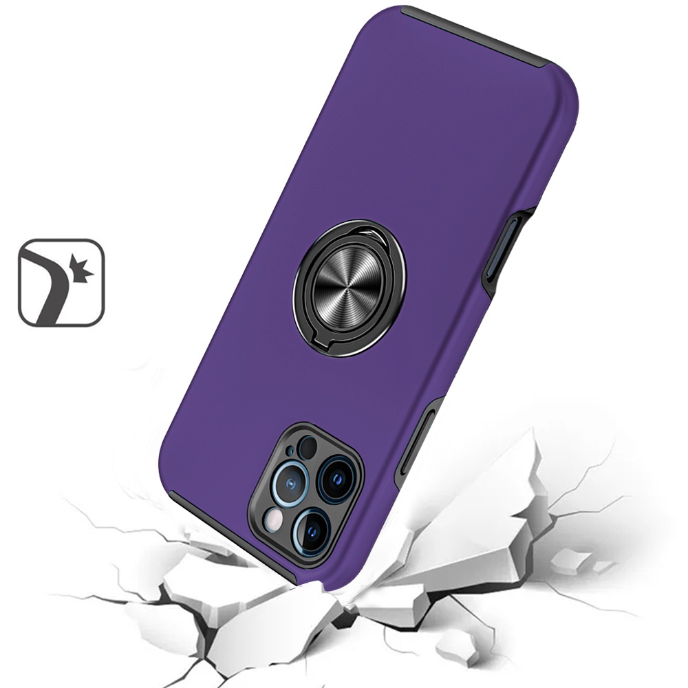 For Apple iPhone 16 Pro Hybrid Slim with Metal Invisible Ring Stand Case Cover - Picture 67 of 91