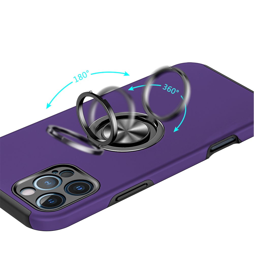 For Apple iPhone 16 Pro Hybrid Slim with Metal Invisible Ring Stand Case Cover - Picture 65 of 91