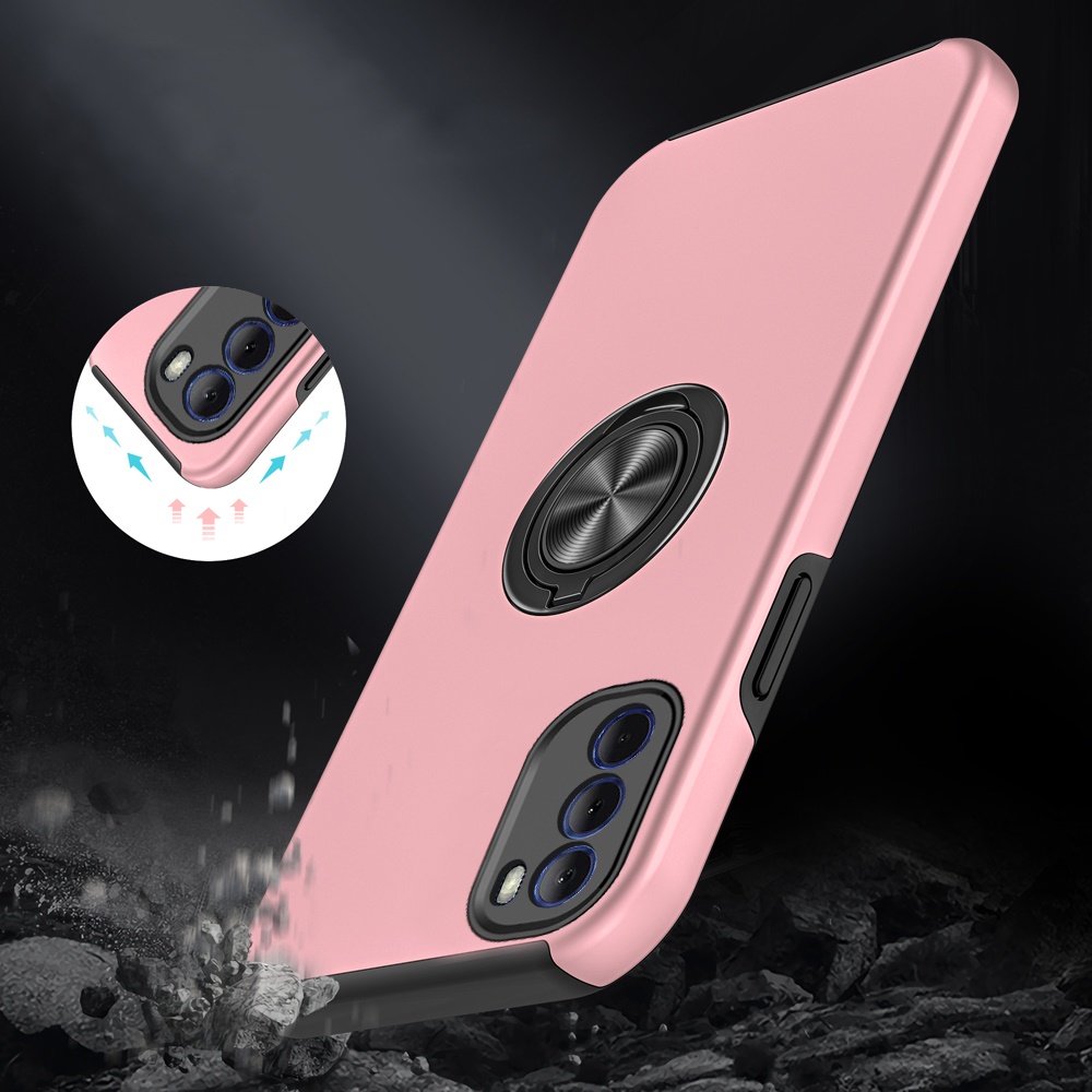For Apple iPhone 16 Pro Hybrid Slim with Metal Invisible Ring Stand Case Cover - Picture 91 of 91