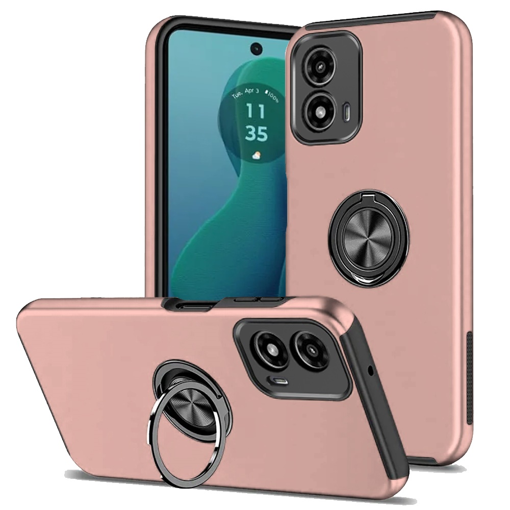 For Apple iPhone 16 Pro Hybrid Slim with Metal Invisible Ring Stand Case Cover - Picture 88 of 91
