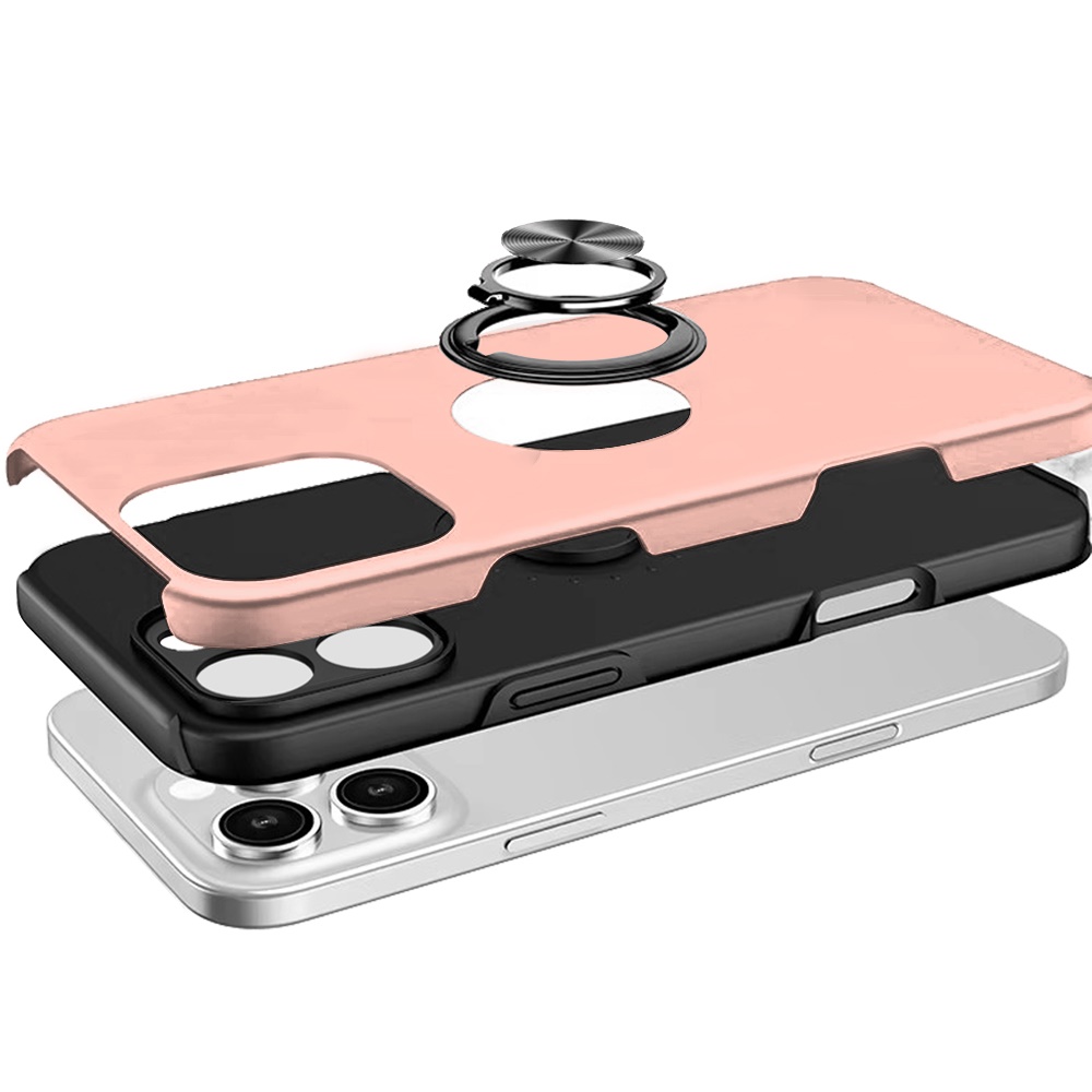 For Apple iPhone 16 Pro Hybrid Slim with Metal Invisible Ring Stand Case Cover - Picture 86 of 91