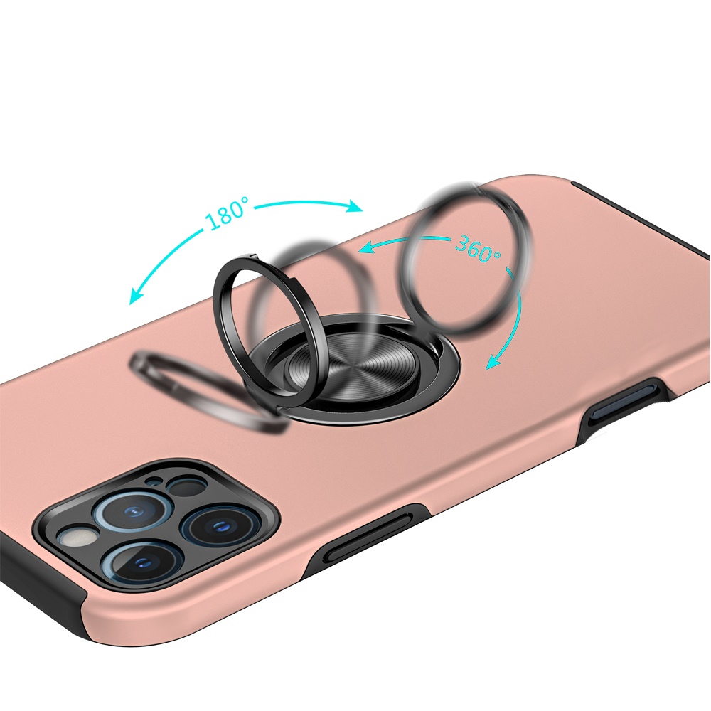 For Apple iPhone 16 Pro Hybrid Slim with Metal Invisible Ring Stand Case Cover - Picture 84 of 91