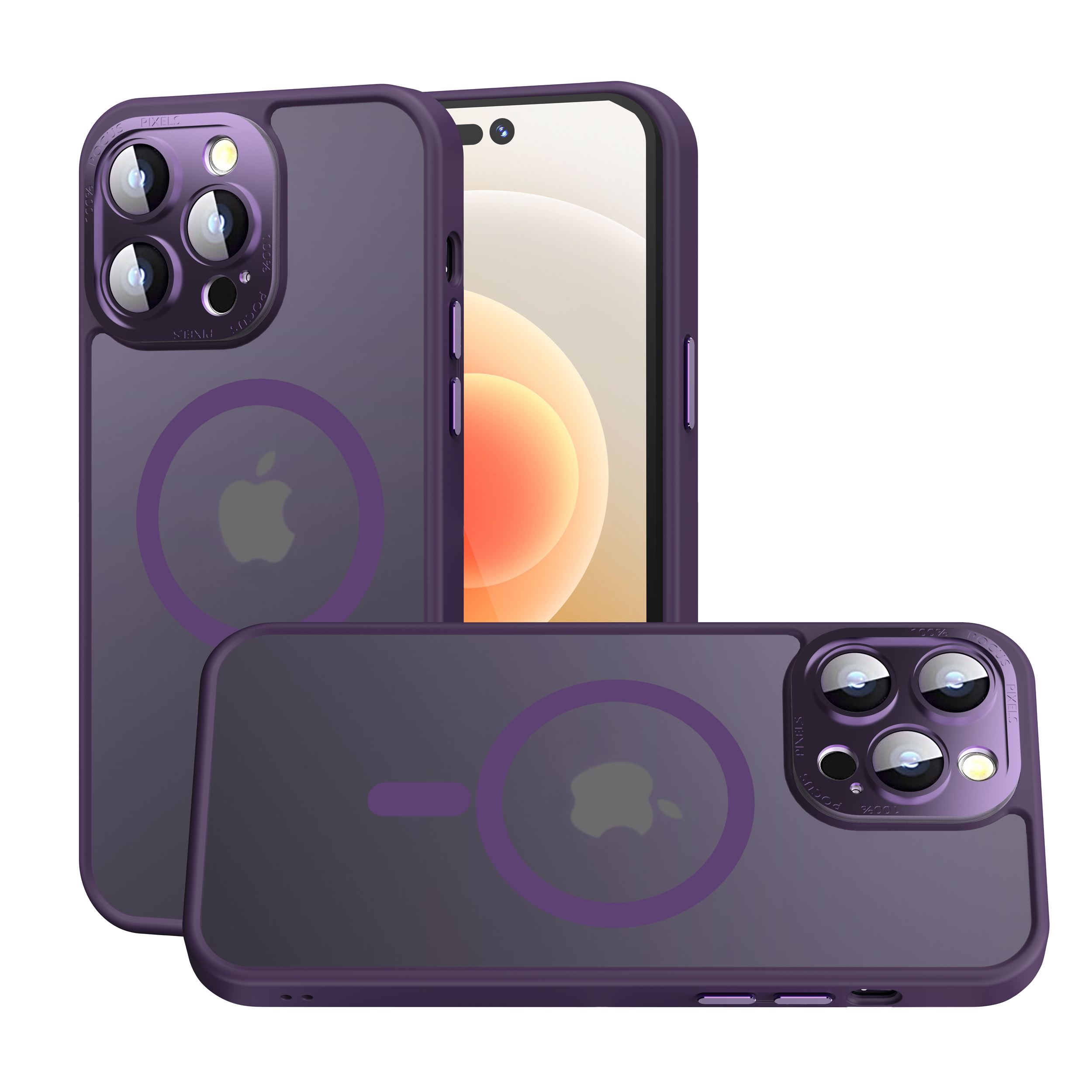 For Apple iPhone 16 Pro Max Hybrid with Camera Cover