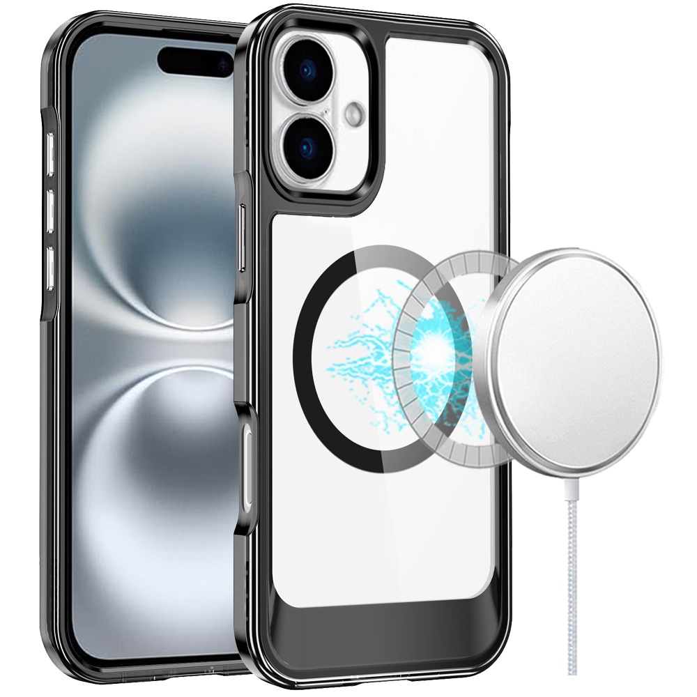 Funda Carcasa Híbrida TPU Delgada Transparente Compatible con Magsafe para iPhone 16 Pro Max - Imagen 16 de 27