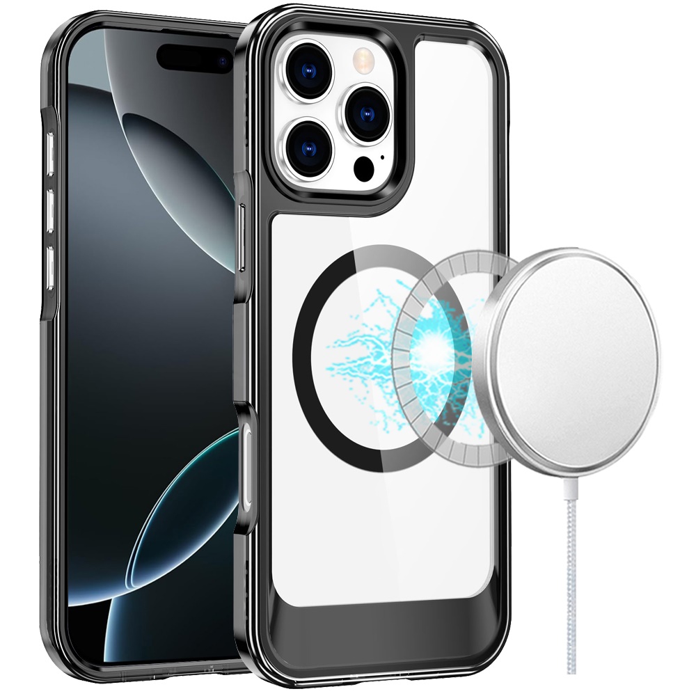 Funda Carcasa Híbrida TPU Delgada Transparente Compatible con Magsafe para iPhone 16 Pro Max - Imagen 10 de 27