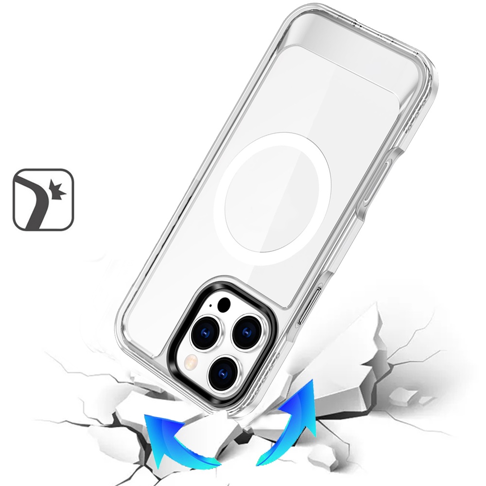 Funda Carcasa Híbrida TPU Delgada Transparente Compatible con Magsafe para iPhone 16 Pro Max - Imagen 20 de 27