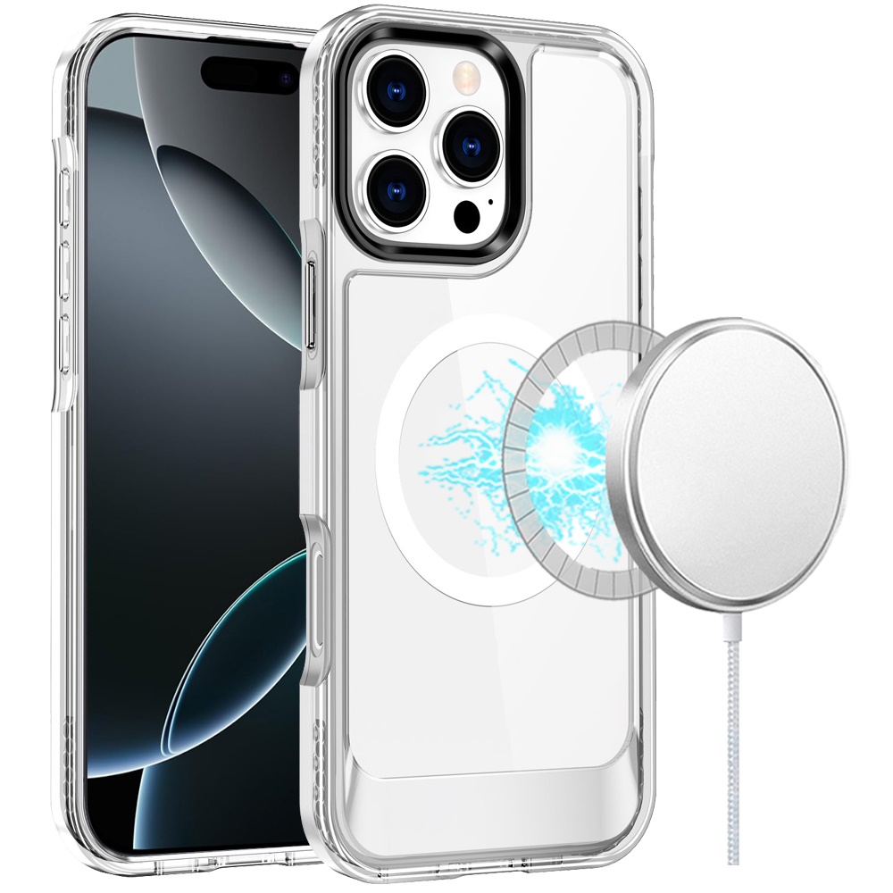 Funda Carcasa Híbrida TPU Delgada Transparente Compatible con Magsafe para iPhone 16 Pro Max - Imagen 19 de 27