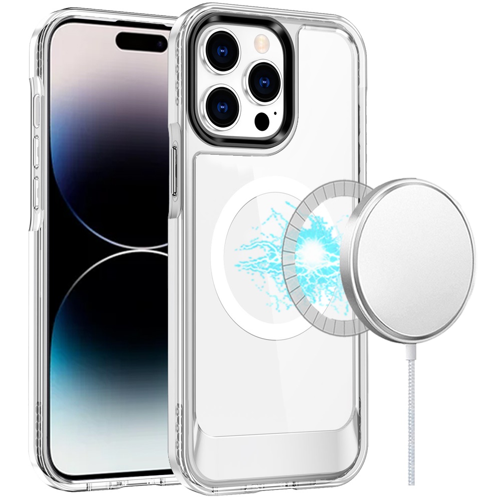 Funda Carcasa Híbrida TPU Delgada Transparente Compatible con Magsafe para iPhone 16 Pro Max - Imagen 22 de 27