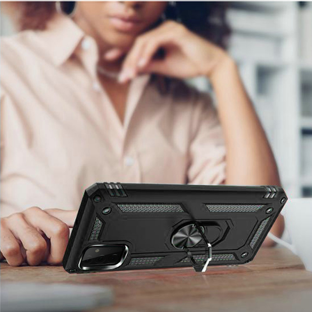 For Apple iPhone 16 Plus Armor Hybrid 360 Rotatable Ring Stand Holder Case Cover - Picture 16 of 48