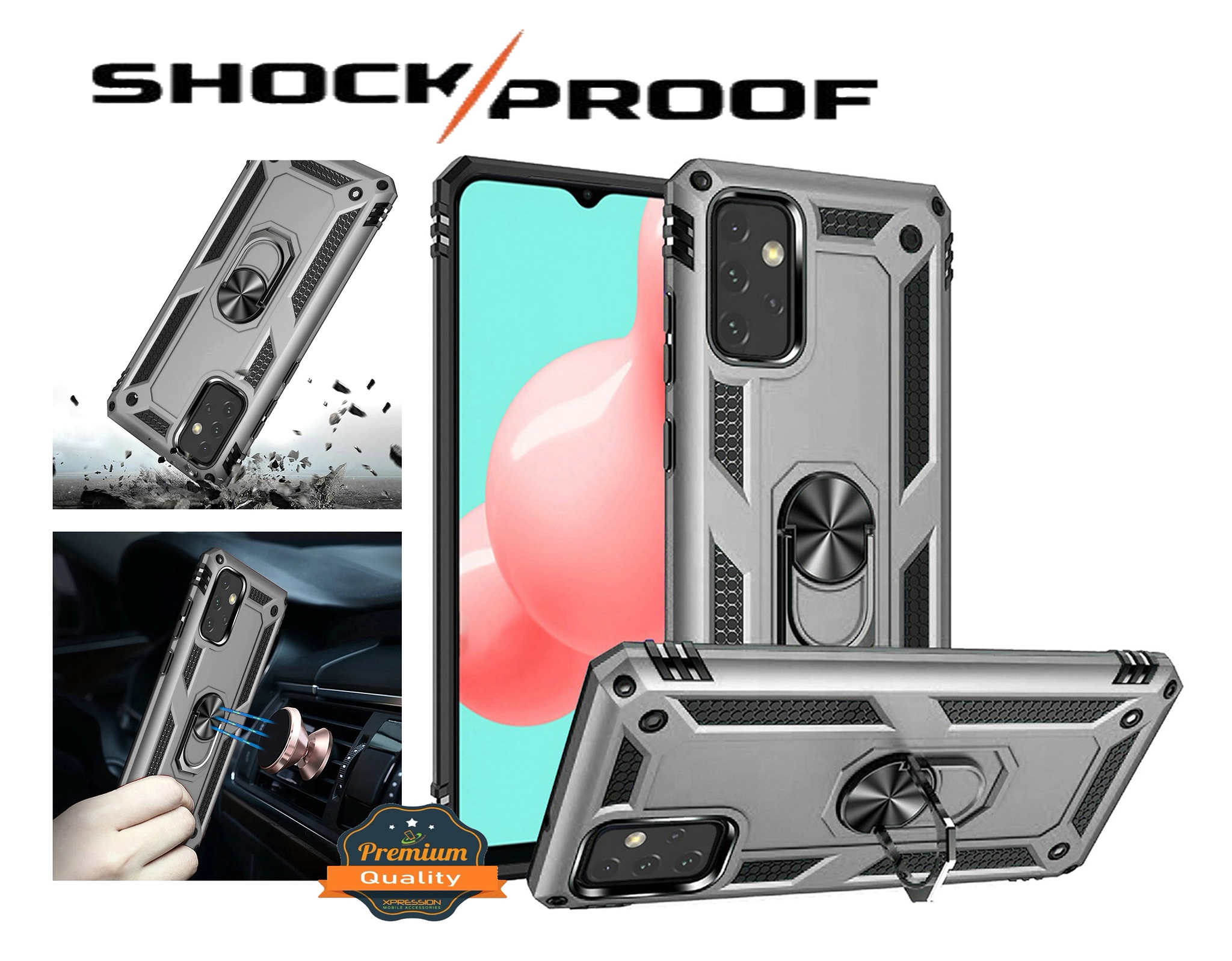 For Apple iPhone 16 Plus Armor Hybrid 360 Rotatable Ring Stand Holder Case Cover - Picture 41 of 48