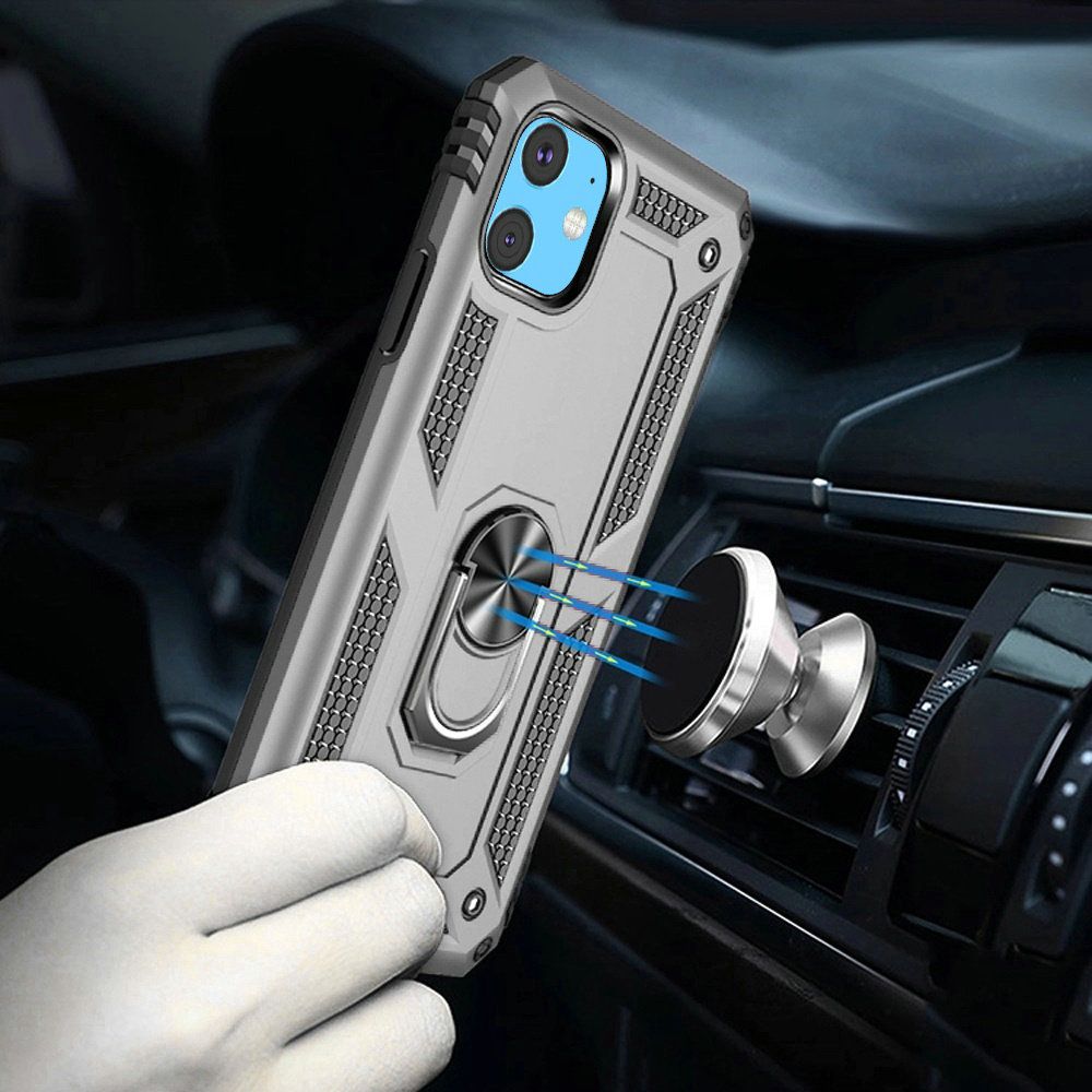 For Apple iPhone 16 Plus Armor Hybrid 360 Rotatable Ring Stand Holder Case Cover - Picture 45 of 48