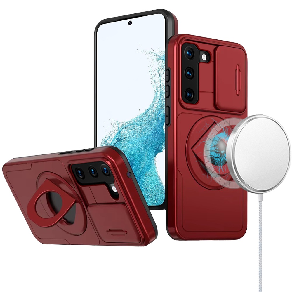 For Apple iPhone 16 Plus Full Coverage Camera MagSafe Compatible Ring Stand Case - Picture 30 of 41