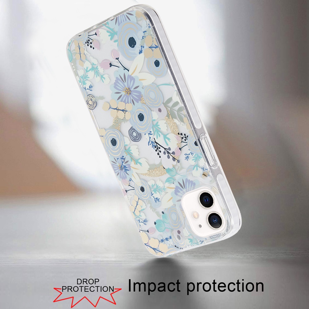For Apple iPhone 16 Plus Floral Design Hybrid Compatible with Magsafe Case Cover - Picture 16 of 95