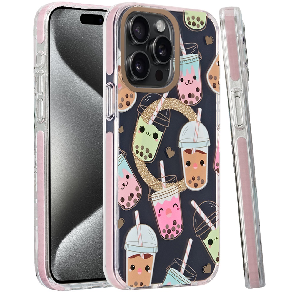 For Apple iPhone 16 Plus Floral Design Hybrid Compatible with Magsafe Case Cover - Picture 19 of 95