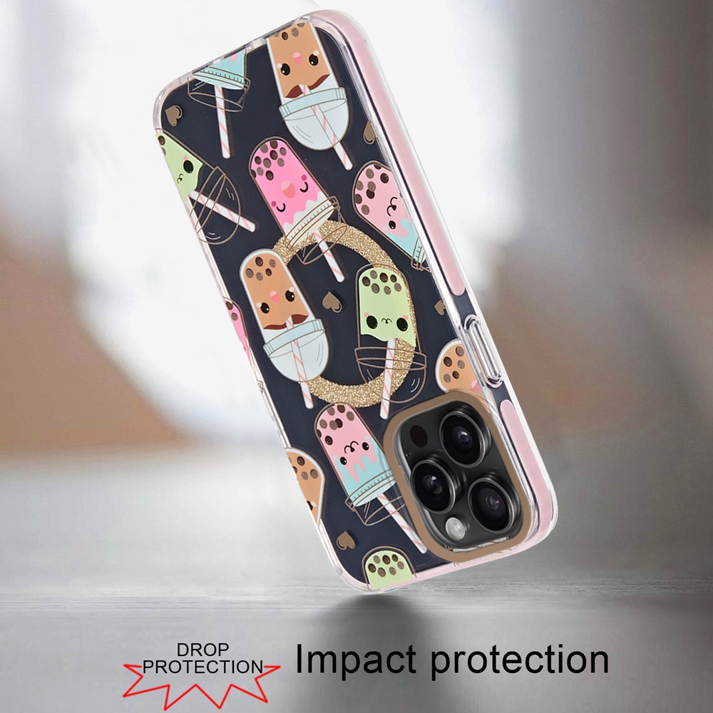 For Apple iPhone 16 Plus Floral Design Hybrid Compatible with Magsafe Case Cover - Picture 20 of 95