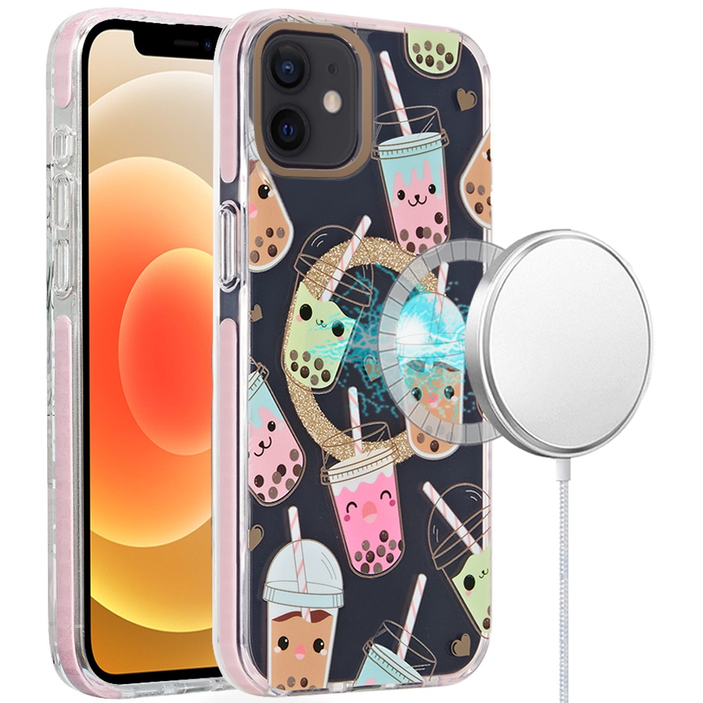 For Apple iPhone 16 Plus Floral Design Hybrid Compatible with Magsafe Case Cover - Picture 22 of 95