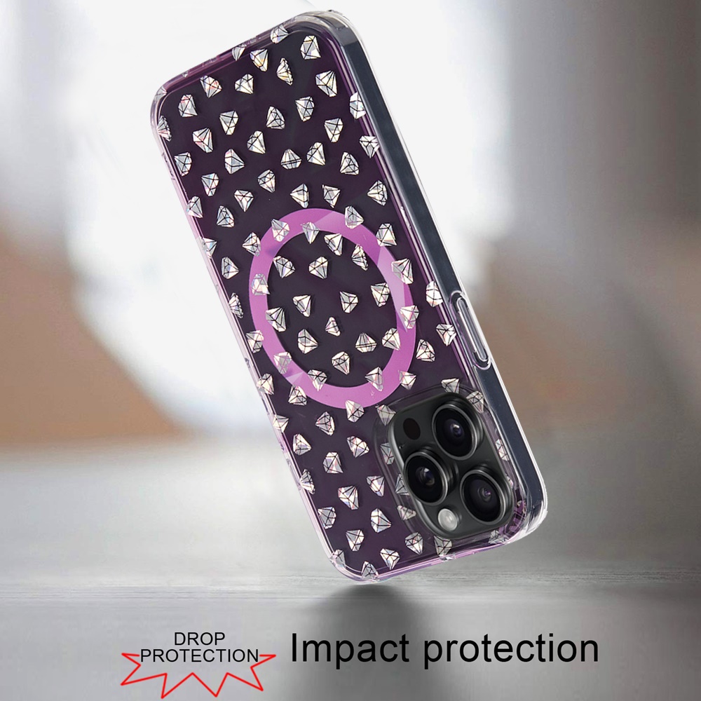 For Apple iPhone 16 Plus Floral Design Hybrid Compatible with Magsafe Case Cover - Picture 27 of 95