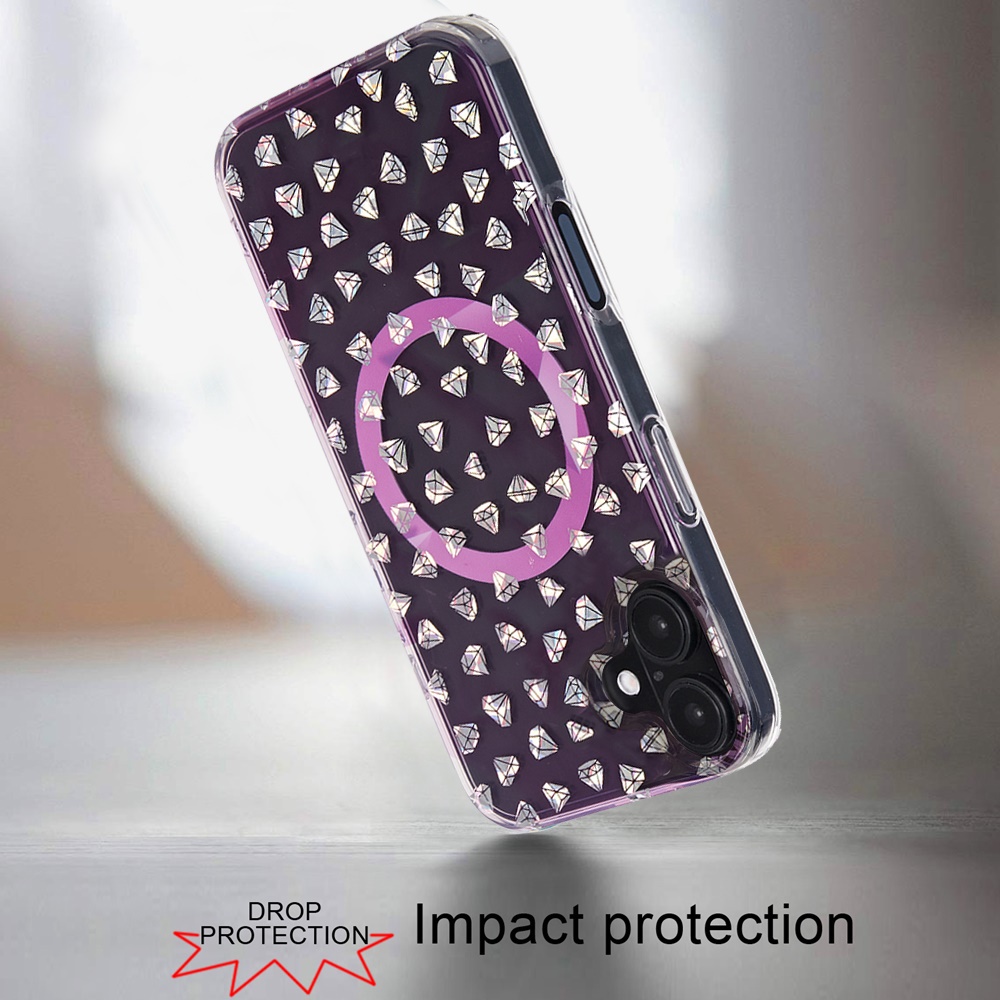 For Apple iPhone 16 Plus Floral Design Hybrid Compatible with Magsafe Case Cover - Picture 32 of 95