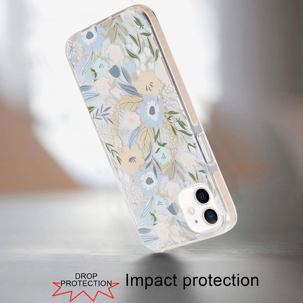 For Apple iPhone 16 Plus Floral Design Hybrid Compatible with Magsafe Case Cover - Picture 46 of 95