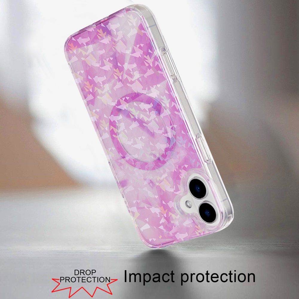 For Apple iPhone 16 Plus Floral Design Hybrid Compatible with Magsafe Case Cover - Picture 80 of 95