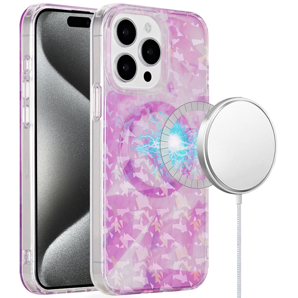 For Apple iPhone 16 Plus Floral Design Hybrid Compatible with Magsafe Case Cover - Picture 74 of 95