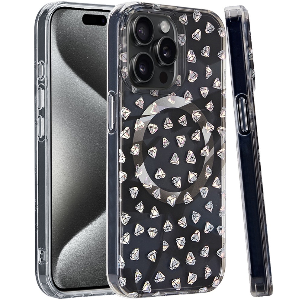 For Apple iPhone 16 Plus Floral Design Hybrid Compatible with Magsafe Case Cover - Picture 81 of 95