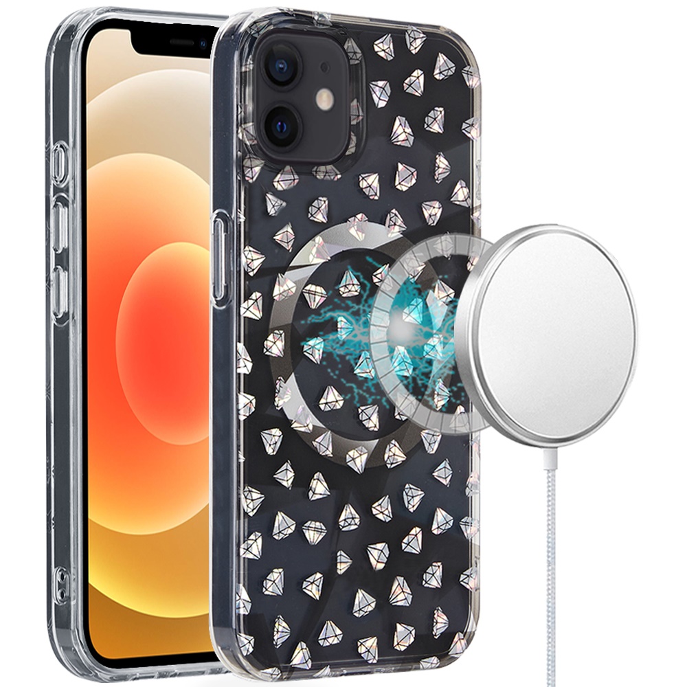 For Apple iPhone 16 Plus Floral Design Hybrid Compatible with Magsafe Case Cover - Picture 84 of 95