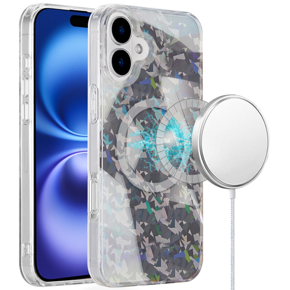 For Apple iPhone 16 Plus Floral Design Hybrid Compatible with Magsafe Case Cover - Picture 94 of 95