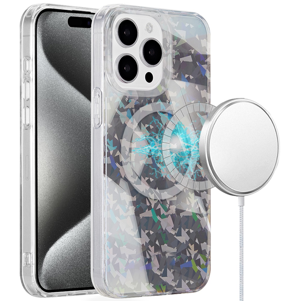 For Apple iPhone 16 Plus Floral Design Hybrid Compatible with Magsafe Case Cover - Picture 89 of 95