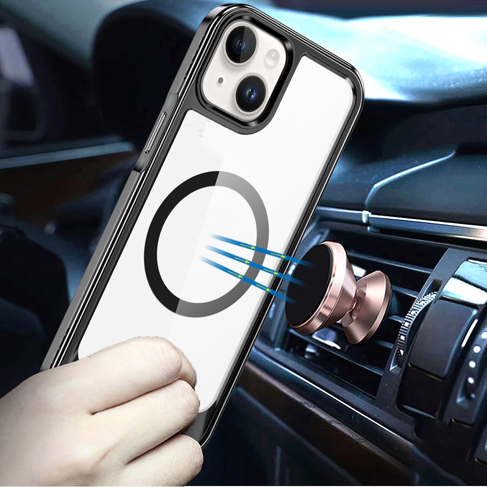 Für Apple iPhone 16 Plus Klar TPU Hybrid Kompatibel mit Magsafe Case Hülle - Bild 11 von 24