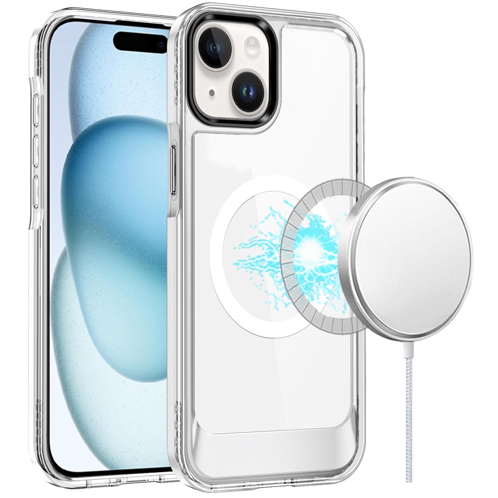 Für Apple iPhone 16 Plus Klar TPU Hybrid Kompatibel mit Magsafe Case Hülle - Bild 18 von 24