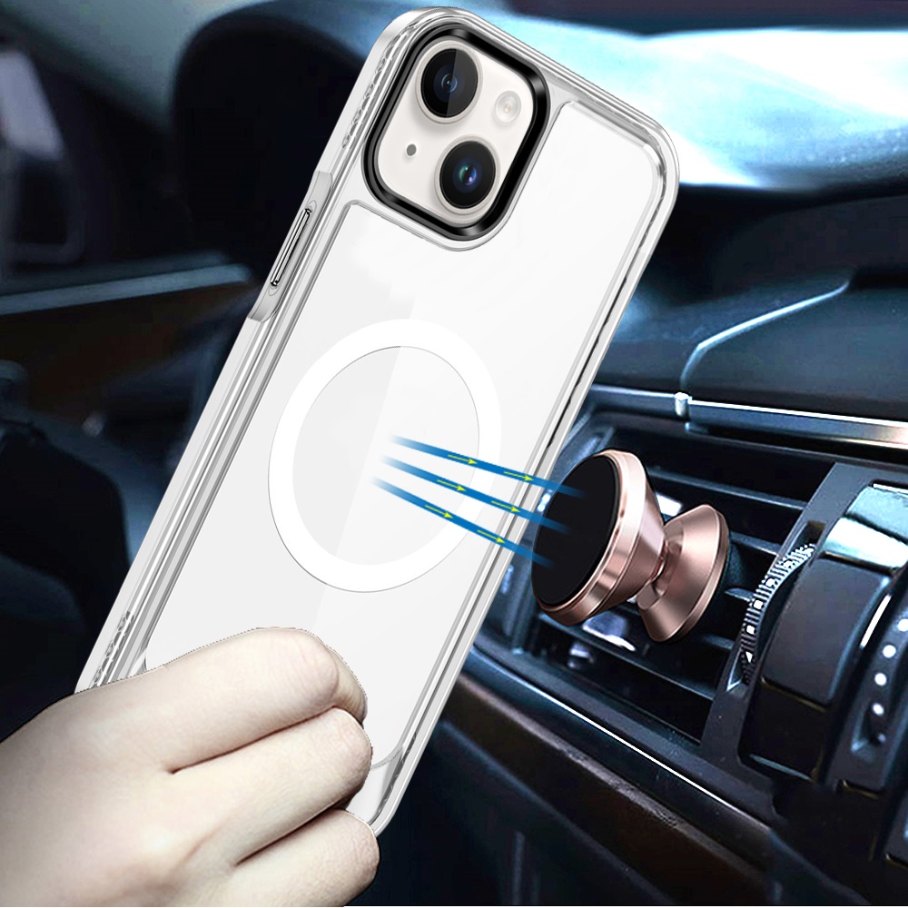 Für Apple iPhone 16 Plus Klar TPU Hybrid Kompatibel mit Magsafe Case Hülle - Bild 19 von 24