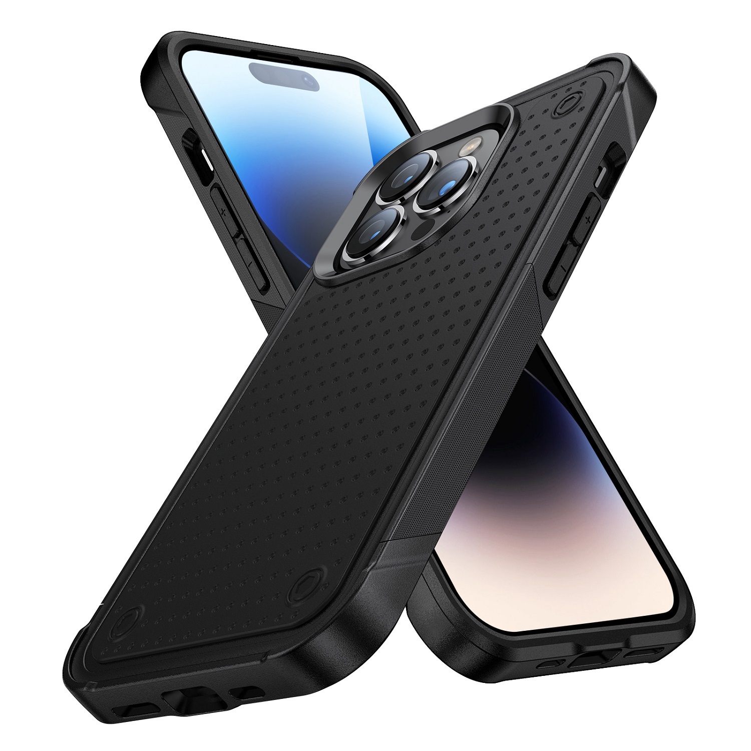 For Apple iPhone 8 7 PLUS Hybrid Rubber TPU Gel Drop Proof Dot Rugged Case Cover - Picture 8 of 16