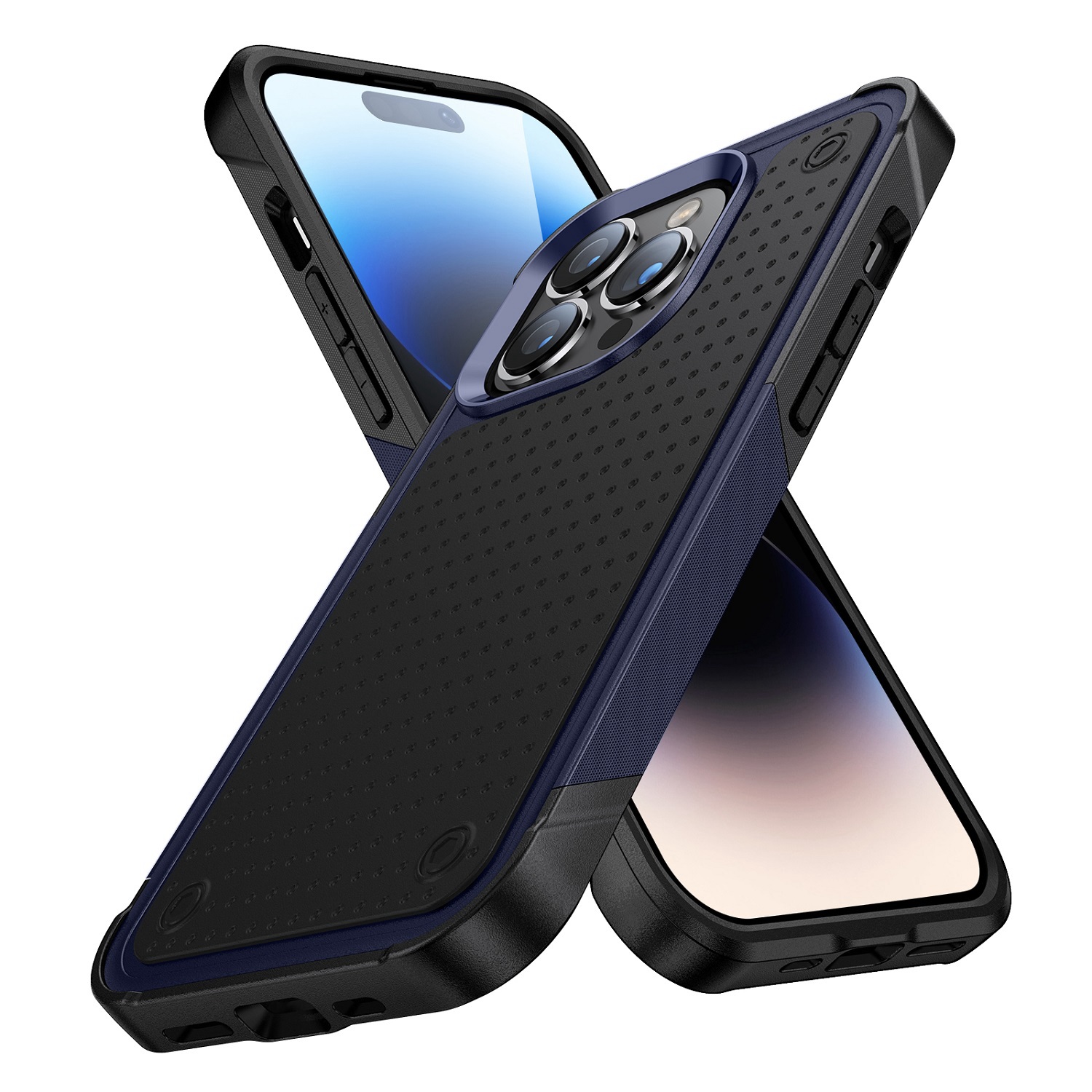 For Apple iPhone 8 7 PLUS Hybrid Rubber TPU Gel Drop Proof Dot Rugged Case Cover - Picture 11 of 16