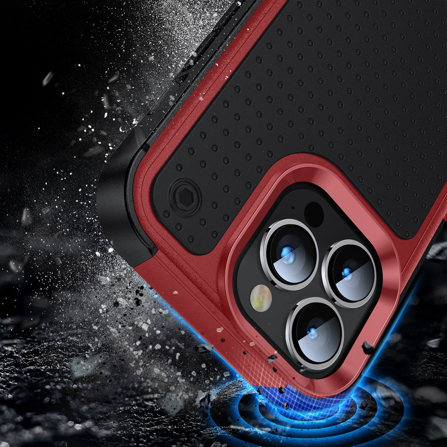 For Apple iPhone 8 7 PLUS Hybrid Rubber TPU Gel Drop Proof Dot Rugged Case Cover - Picture 16 of 16