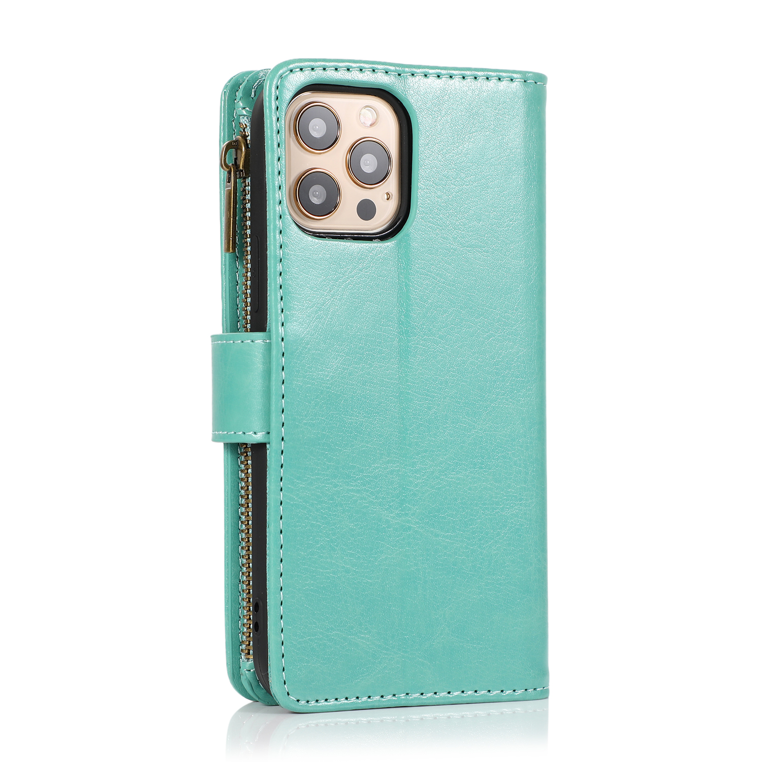 For Apple iPhone 8 Plus/7 6S PLUS Leather Zipper Wallet Case 9 Card Pouch Cover - Picture 57 of 57