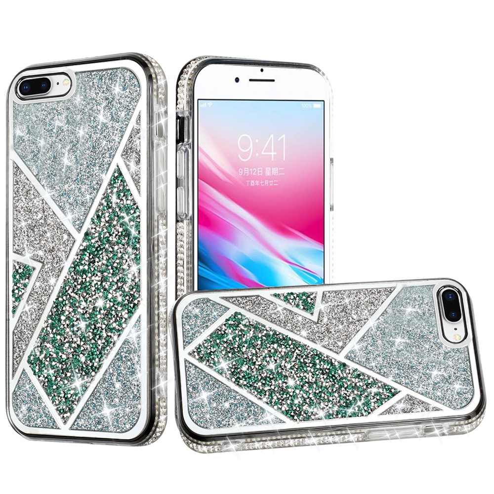 For Apple iPhone 8 Plus/7 Plus/6 6S Plus Glitter Bling Fancy Rugged Case Cover - Picture 19 of 33
