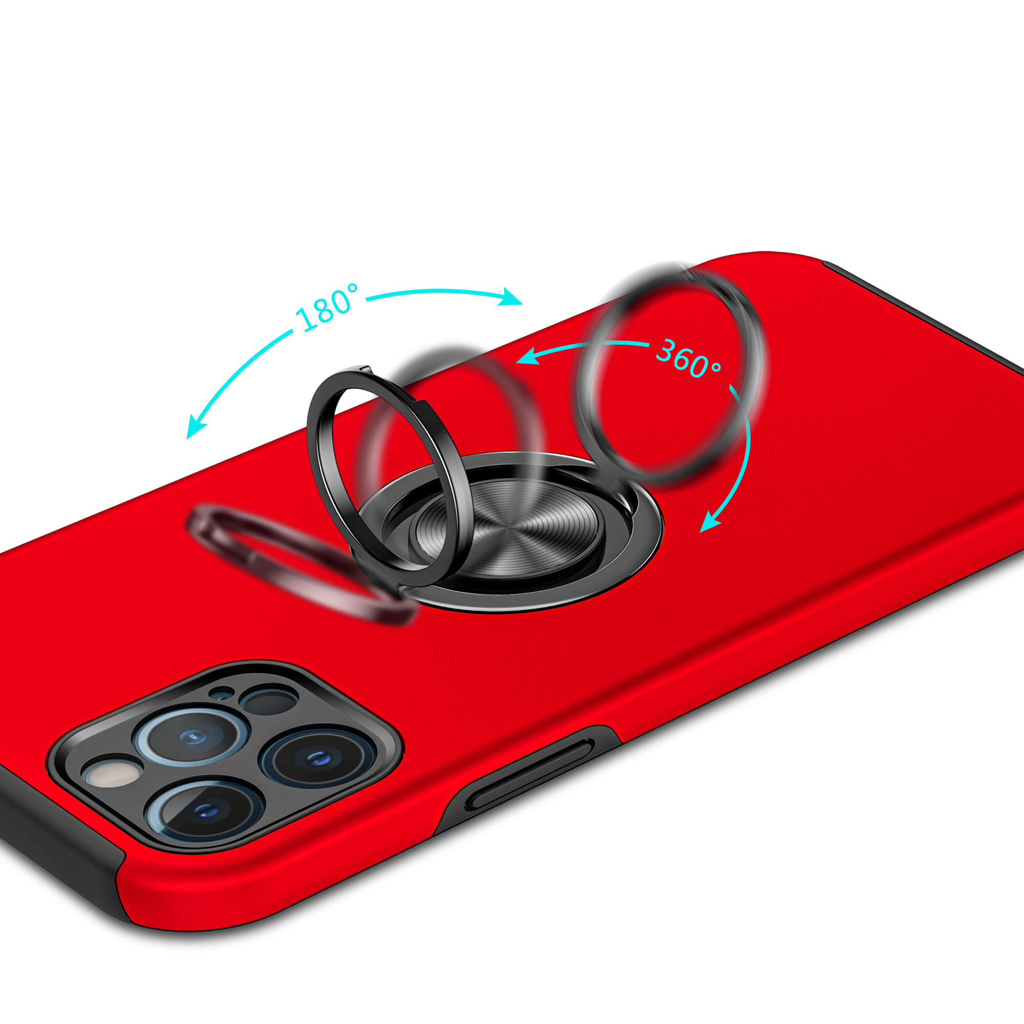 Für Apple iPhone 8 Plus/7/6 6S Plus Hybrid Slim Unsichtbarer Ring Ständer Hülle Cover - Bild 45 von 47