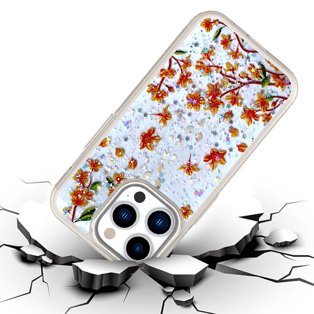 For Apple iPhone SE 3 (2022) SE 2nd/8/7 Spring Flowers Design Frame Case Cover - Picture 9 of 43