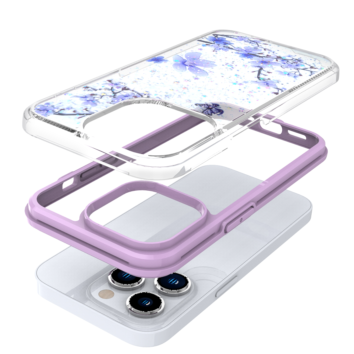 For Apple iPhone SE 3 (2022) SE 2nd/8/7 Spring Flowers Design Frame Case Cover - Picture 40 of 43