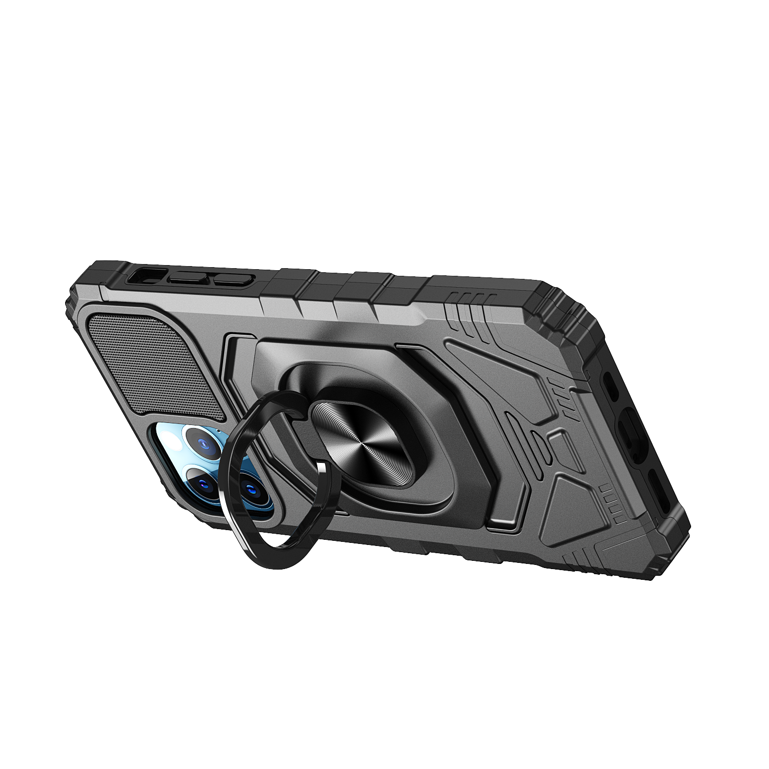 For Apple iPhone SE 3 (2022) SE/8/7 Hybrid 2in1 Magnetic Ring Stand Case Cover - Picture 13 of 43
