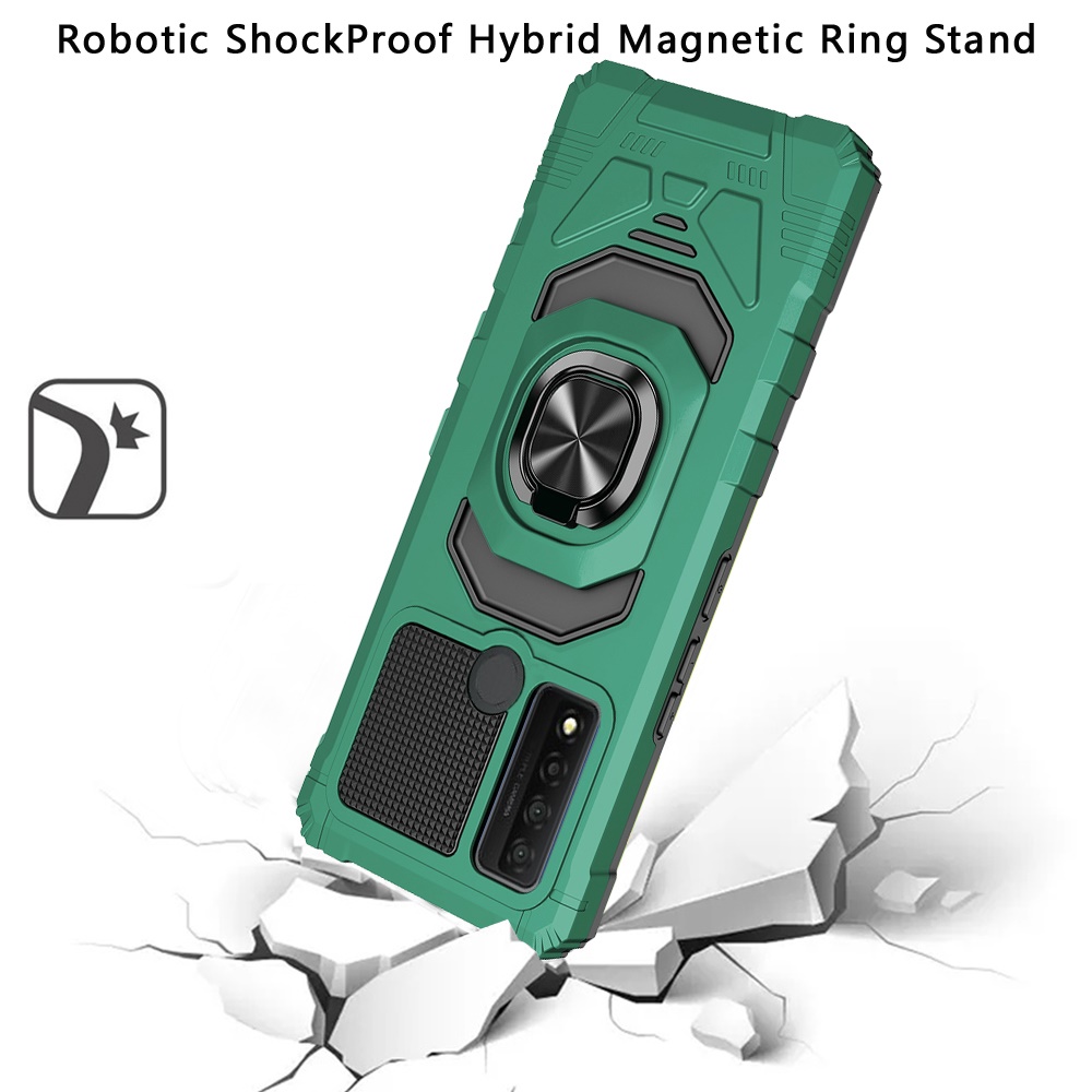 For Apple iPhone SE 3 (2022) SE/8/7 Hybrid 2in1 Magnetic Ring Stand Case Cover - Picture 24 of 43