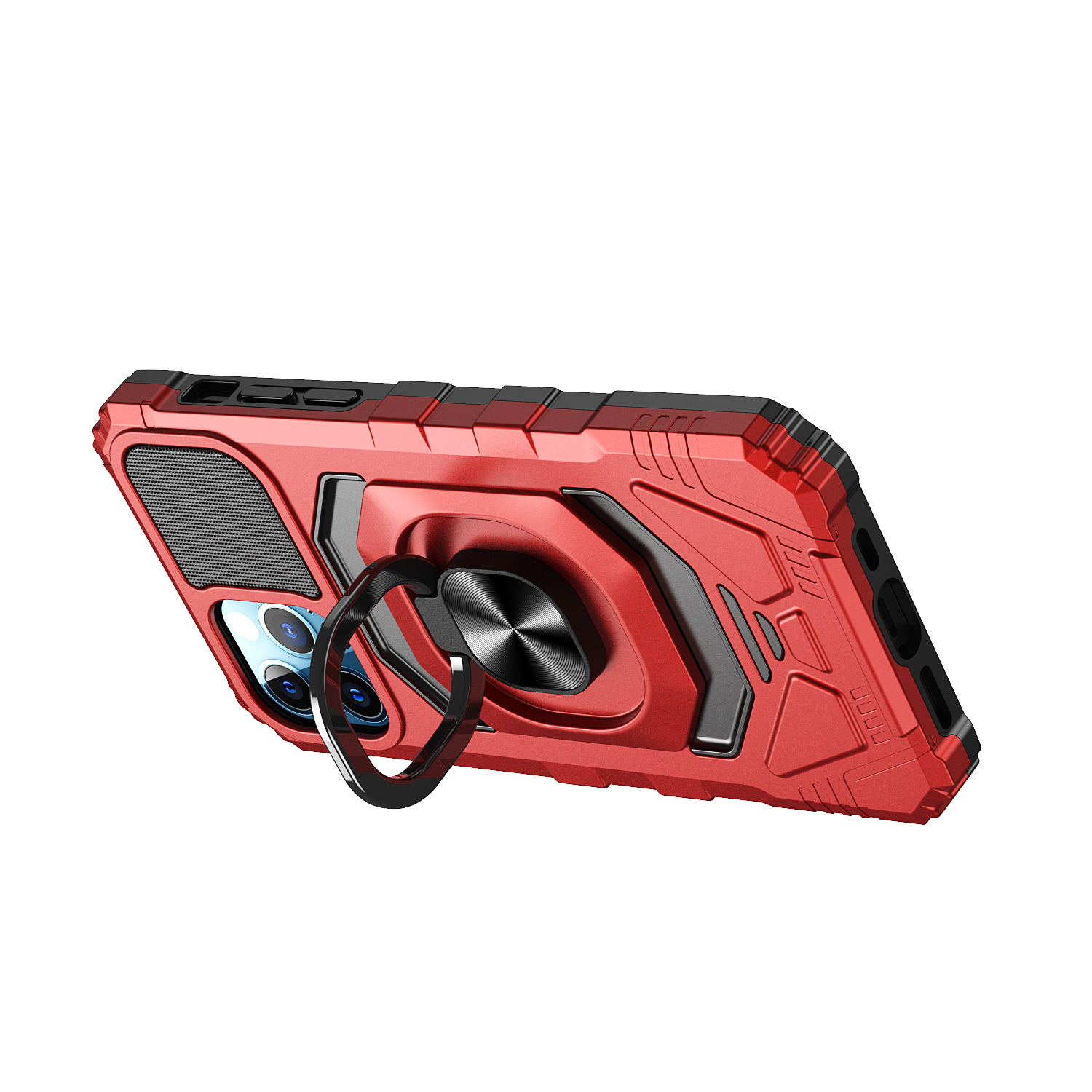 For Apple iPhone SE 3 (2022) SE/8/7 Hybrid 2in1 Magnetic Ring Stand Case Cover - Picture 34 of 43