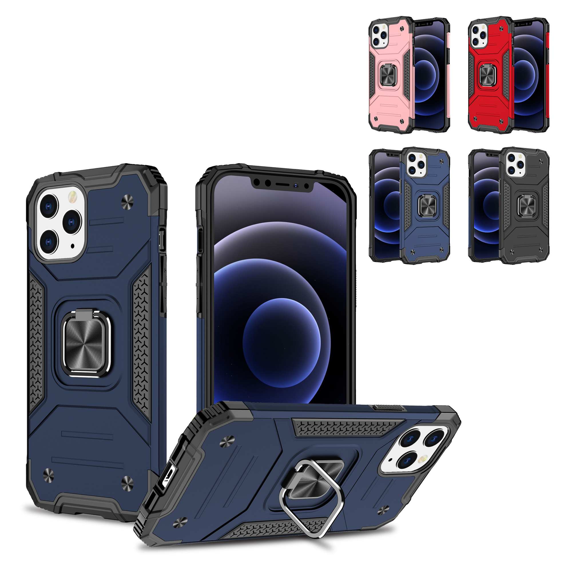 For Apple iPhone SE 3 (2022) SE/8/7 Armor Hybrid Ring Holder Stand Case Cover - Bild 38 von 38
