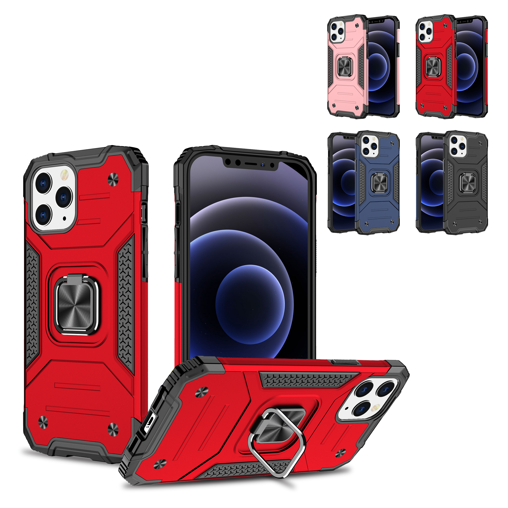 For Apple iPhone SE 3 (2022) SE/8/7 Armor Hybrid Ring Holder Stand Case Cover - Bild 28 von 38