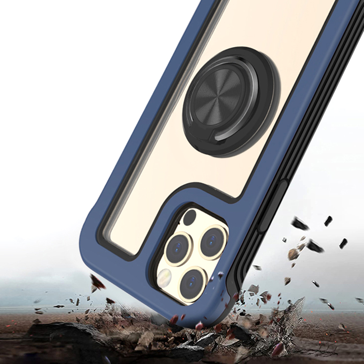 For Apple iPhone SE 3 (2022) SE/8/7 Clear Ring Stand Hybrid Kickstand Case Cover - Picture 16 of 29