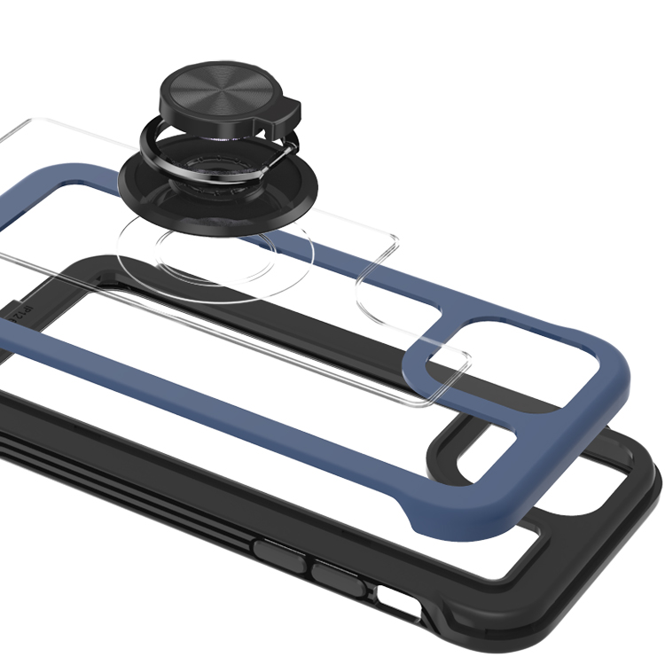 For Apple iPhone SE 3 (2022) SE/8/7 Clear Ring Stand Hybrid Kickstand Case Cover - Picture 18 of 29