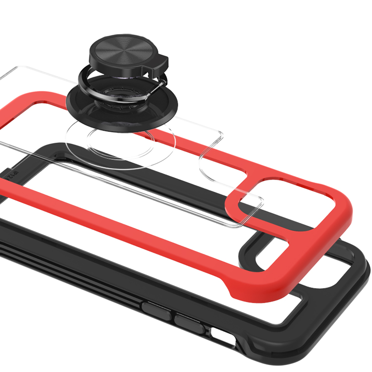 For Apple iPhone SE 3 (2022) SE/8/7 Clear Ring Stand Hybrid Kickstand Case Cover - Picture 25 of 29