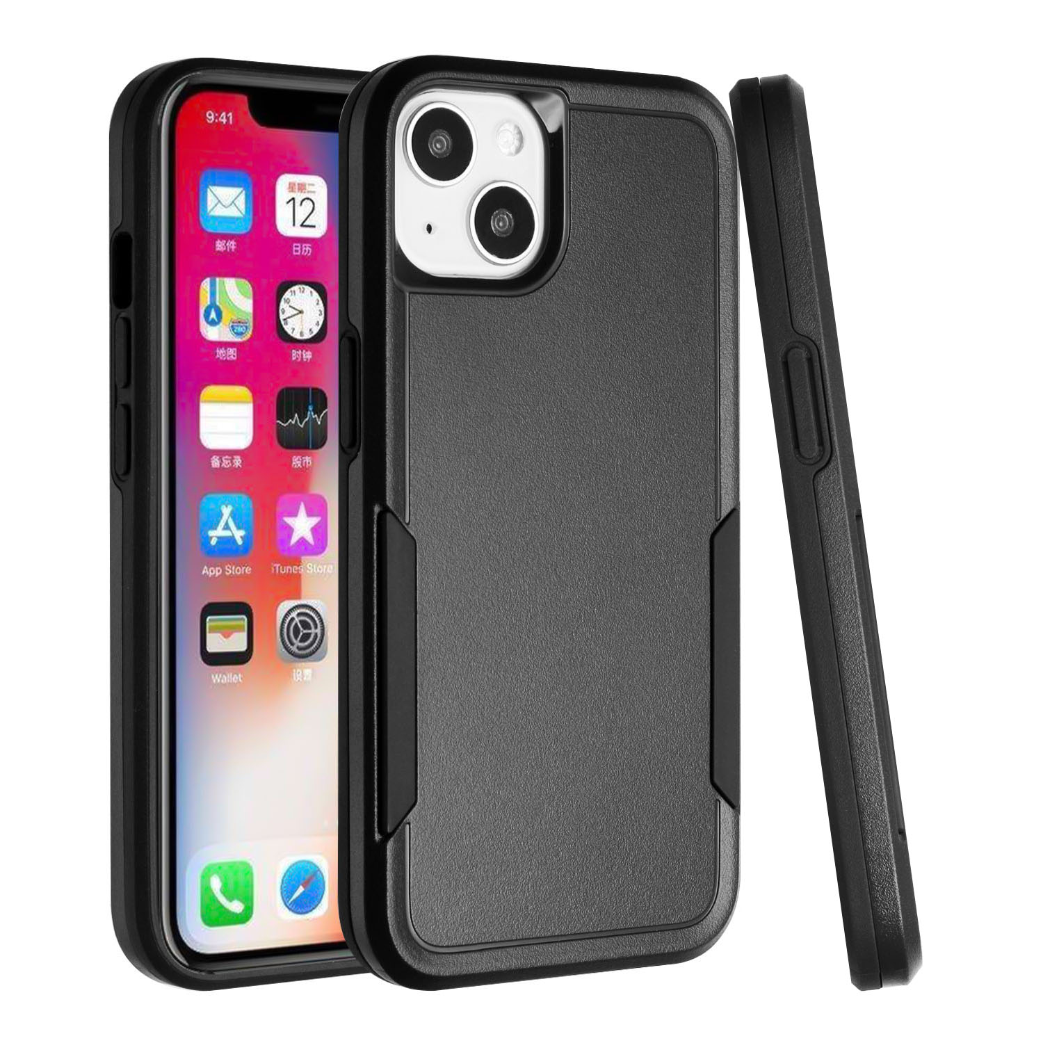 Funda protectora de goma resistente híbrida resistente de doble capa a prueba de golpes para Apple iPhone XR - Imagen 8 de 25